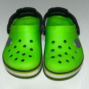 Green Star Wars Theme Crocs Clogs  - Kids Toddler Size 8